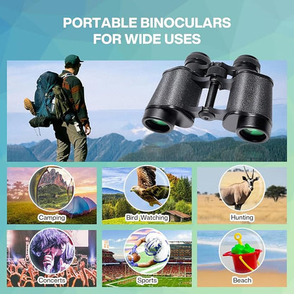 10x25 High Powered Binoculars for Adults, Waterproof Compact Binoculars - Image 7