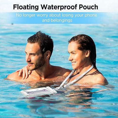 CACOE Floating Universal Waterproof Phone case 2 Pack-Up to 7.0", Phone Pouch - Image 2