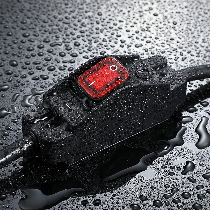 Extension Cord with Switch On/Off Waterproof Switch 35Ft No Plugging and - Image 3
