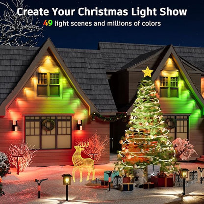 XMCOSY+ Smart Outdoor String Lights - 64ft RGBCWIC Patio Lights - Image 3