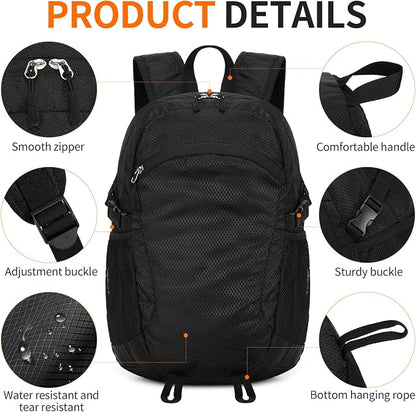 Small Hiking Backpack Travel Lightweight Hiking Packable Daypack - Image 5
