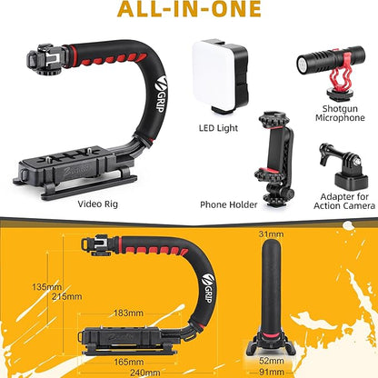 Zeadio Camera Stabilizer Kit, All-in-One Handheld Stabilizer - Image 2