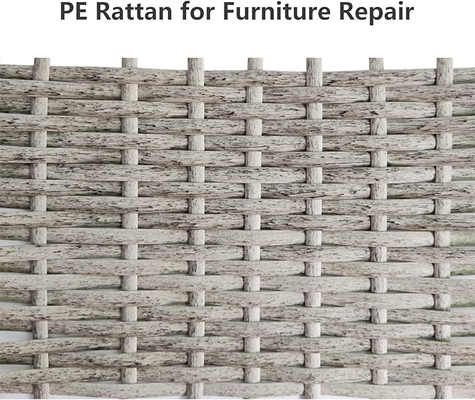 Feyart 25m/82ft 8.5mm Grey Wicker Repair Kit, PE Rattan Repair Kit - Image 4