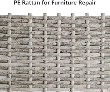 Feyart 25m/82ft 8.5mm Grey Wicker Repair Kit, PE Rattan Repair Kit - Image 4