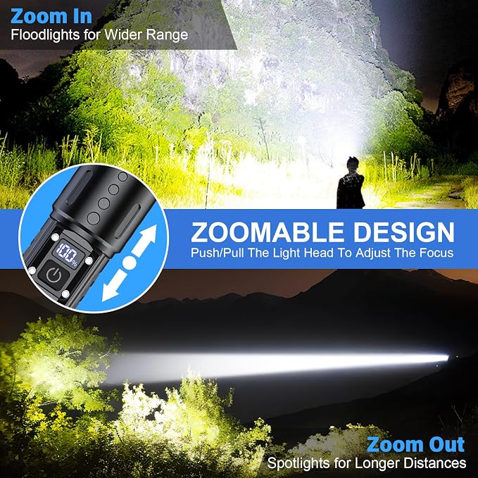 Banral Flashlights High Lumens Rechargeable - Image 4