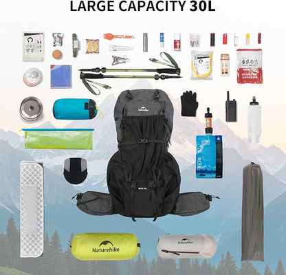 Naturehike 30L Rock 2.0 Upgraded Internal Frame Hiking Backpack - Image 4