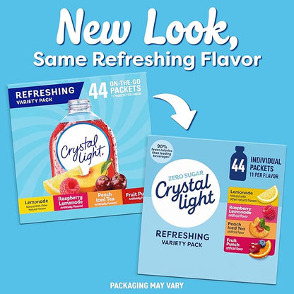 Crystal Light Refreshing Drink Mix Variety Pack, 44 Packets, - Image 4