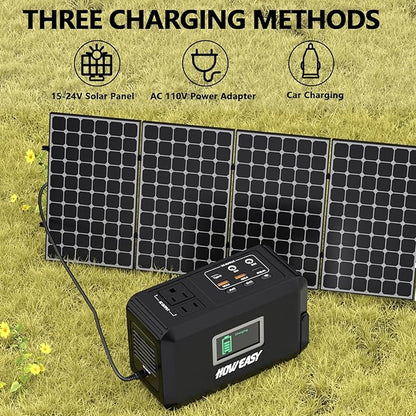HOWEASY Portable Power Station120W, 24000mAh Camping Solar Generator, Portable - Image 4
