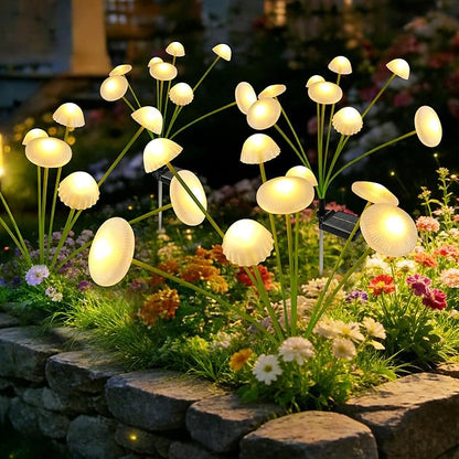 Solar Garden Lights Outdoor, Swaying Mushroom Lights Waterproof by Unknown