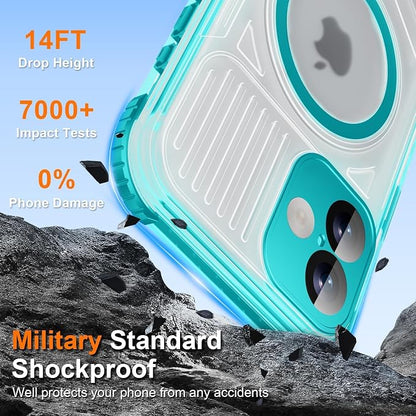 WIFORT for iPhone 16 Plus Waterproof Case, Fit for Magsafe Full Body Magnetic - Image 9
