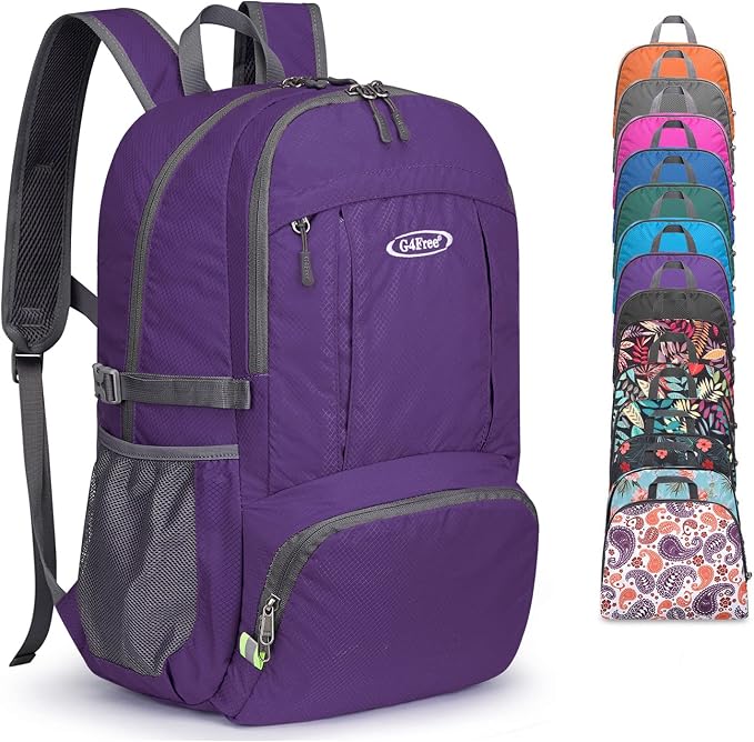 G4Free 40L Lightweight Packable Hiking Backpack, Waterproof Travel Daypack by G4Free