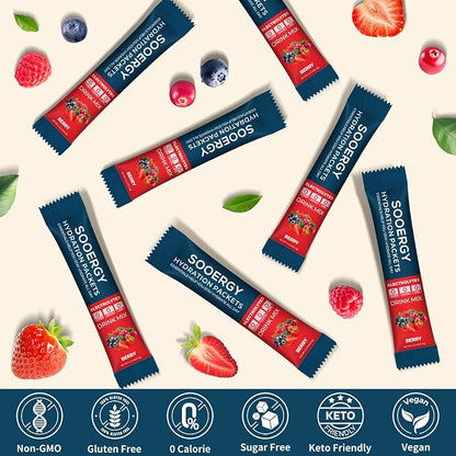 Electrolytes Powder Packets Sugar Free Hydration Packets, Liquid Daily IV - Image 4