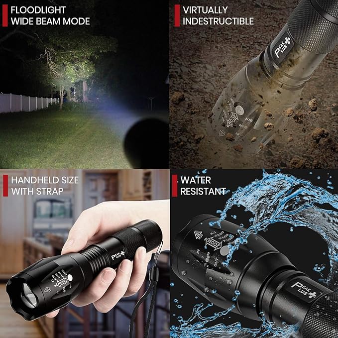 PeakPlus Rechargeable Tactical Flashlight LFX1000 - Image 5