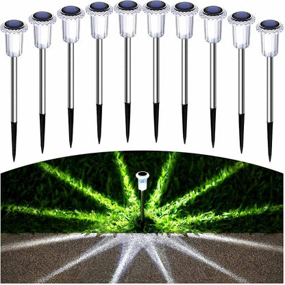 15 Pack Solar Pathway Lights Solar Lights Outdoor, Led Waterproof Yard Walkway - Image 7