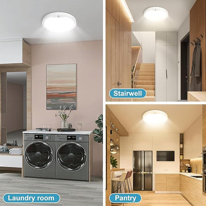 NEWKAZ 9Inch Motion Sensor Ceiling Light Hard-Wired, 20W Indoor Flush Mount LED - Image 8