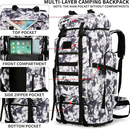 Hiking Backpack for Men 70L/100L Camping Backpack Military Rucksack Molle 3 - Image 3