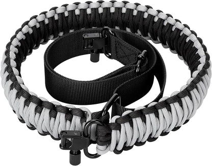 Double Braide 550LB Shotgun Sling 2 Point Paracord Rifle Sling, Non-Slip by FlipfitHoslimar