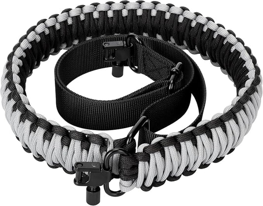 Double Braide 550LB Shotgun Sling 2 Point Paracord Rifle Sling, Non-Slip by FlipfitHoslimar