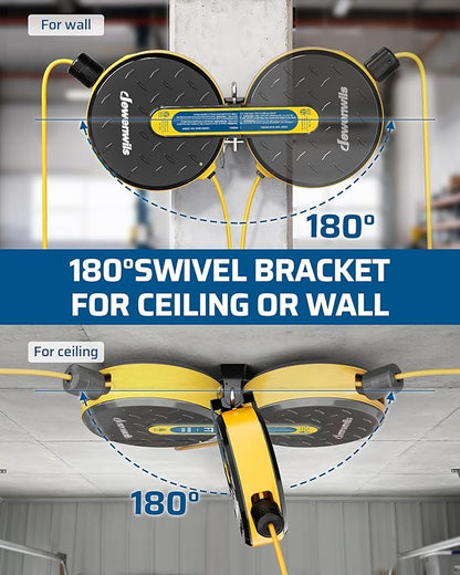 DEWENWILS 30FT Retractable Extension Cord Reel, Ceiling/Wall Mount 16/3 SJTW - Image 4