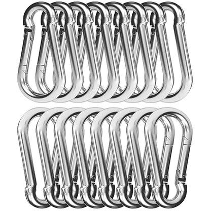 EPHECH 30PCS 3" Heavy Duty Spring Snap Hook, M8 5/16" Galvanized Steel Snap by EPHECH