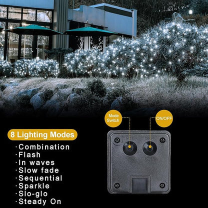 4 Pack Solar Fairy Lights 131.2Ft 400 LED, Twinkle Lights - Image 7