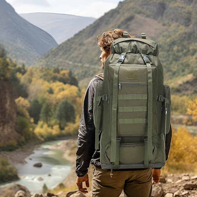 Hiking Backpack for Men 70L/100L Camping Backpack Military Rucksack Molle 3 - Image 7