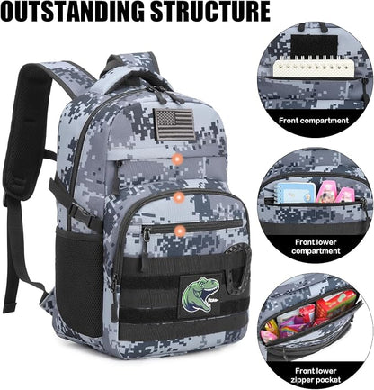 Kids Tactical Backpack Army Molle Bookbag Military Boys Backpack - Image 3