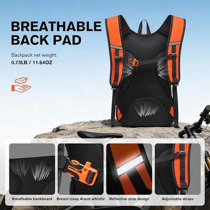 Ultra-Light Soft Daypack 15L/20L, Cushioned Breathable Back Panel Backpack - Image 3