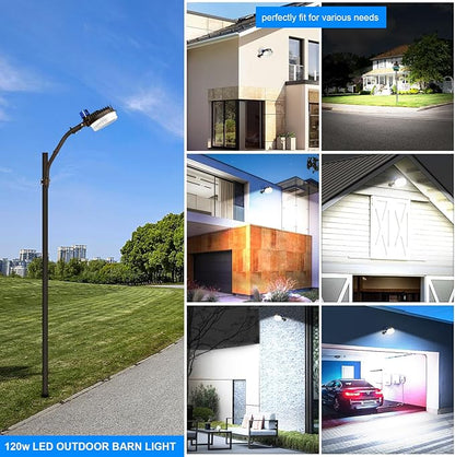 ledmo 120W LED Barn Light Dusk to Dawn Adjustable Angle - Image 8