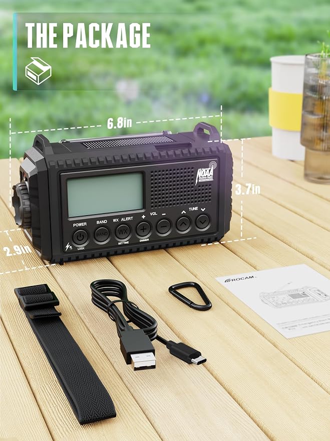 5000 Hand Crank Emergency Radio, NOAA Weather Radio - Image 8
