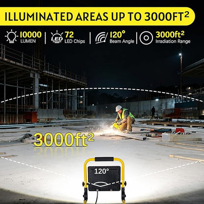 10000LM LED Work Light: Portable Work Light - Image 5