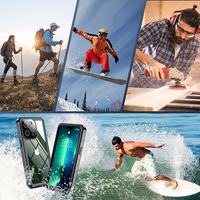 SPIDERCASE for iPhone 13 Pro Case Waterproof, Built-in Lens & Screen Protector - Image 7