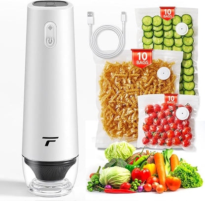 Vacuum sealer for food, Chef’s Design to Preserve Freshness, Compact Handheld by Tynjuov