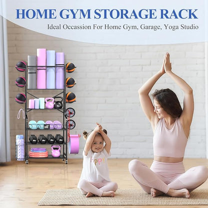 Mythinglogic Yoga Mat Storage Racks, Home Gym Storage Rack - Image 7