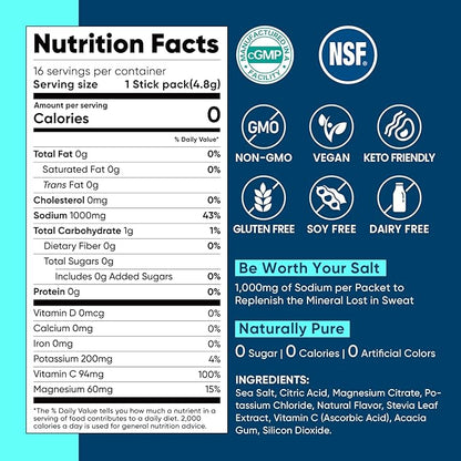 Venture Pal High Sodium Sugar-Free Electrolyte Powder Packets - Image 8