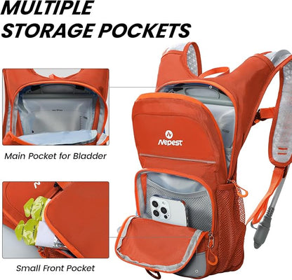 Nepest Kids Hydration Backpack, Mini Water Backpack - Image 2