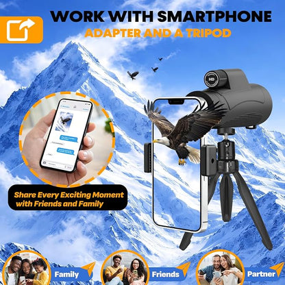 Asacam® 80x100 Monocular Telescope High Powered - Image 5
