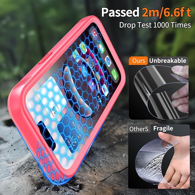Cozycase Waterproof Case for iPhone SE 3rd 2022/iPhone SE 2nd 2020/iPhone 7/8 - Image 3
