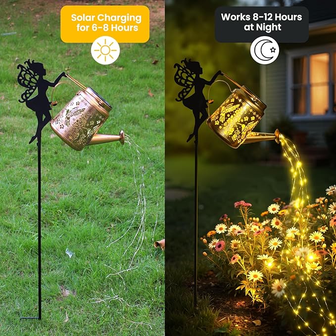 X-PREK Solar Lights Outdoor Waterproof, Fairy Solar Garden Lights Outdoor - Image 5