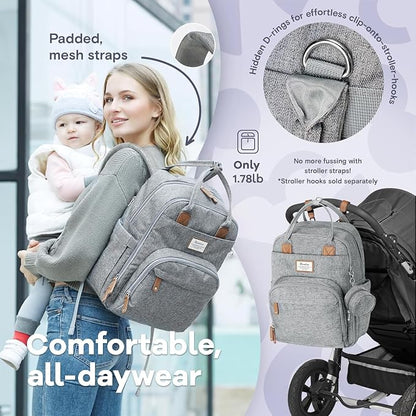 RUVALINO Diaper Bag Backpack-Expandable Baby Bag - Image 7