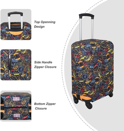 Explore Land Travel Luggage Cover Suitcase Protector Fits 18-22 Inch Case - Image 3