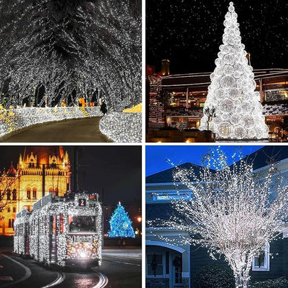 Extra-Long Solar String Lights for Outside, 4 Pack 400LED Solar Fairy Lights - Image 2
