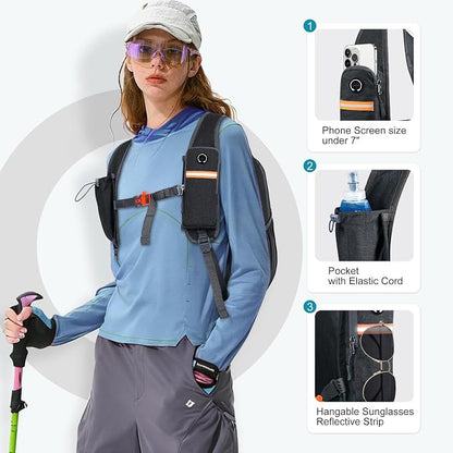 FIORETTO 15L Hiking Backpack for Women Men Mini Packable Backpack Lightweight - Image 2