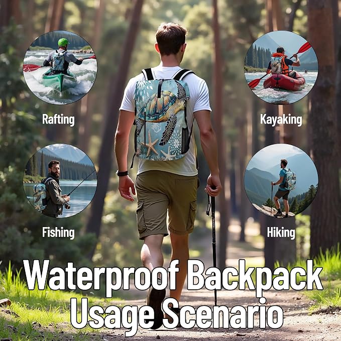 Dry Bag Waterproof, 5L Roll Top Lightweight Dry Storage Floating and - Image 8