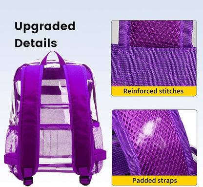 Vorspack Clear Backpack Heavy Duty PVC Transparent Backpack - Image 4