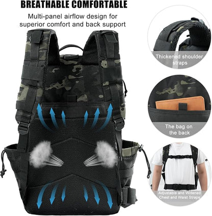 Military Tactical Backpack 50L Large Day Backpack - Image 4