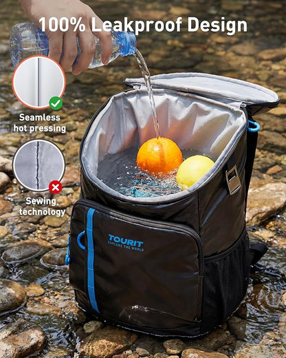 TOURIT Cooler Backpack Lightweight Insulated Backpack Cooler Leak-Proof - Image 4