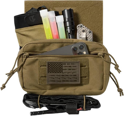 Tactical Admin Pouch Laser Cut MOLLE EDC Tool Organizer - Image 3