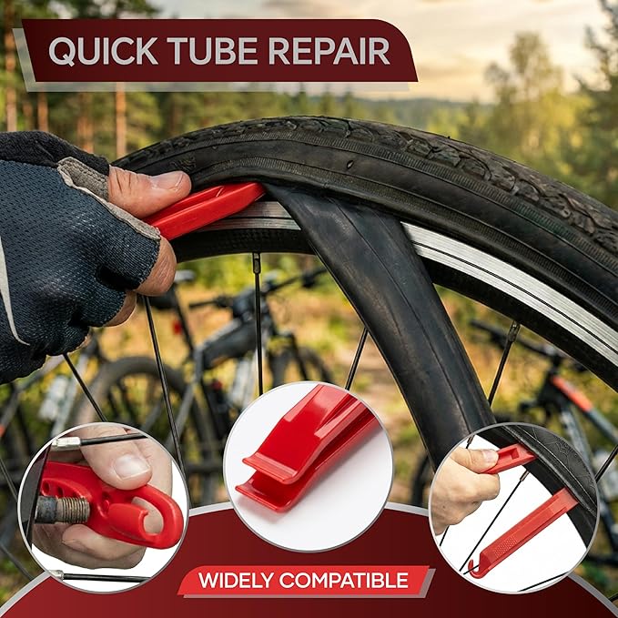 60Pics Bike Tire Repair Kit, Bicycle Inner Tube Patch Kit - Image 4