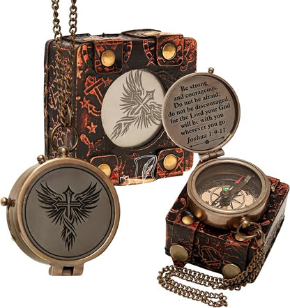 Handmade Brass Antique Compass by ELYTHOS